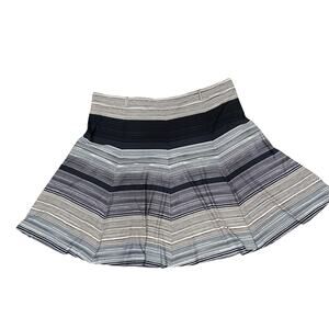 Chicwe Jersey Knit Full Skirt Size 26 Ombré Black Peach and Stripe Pattern NEW